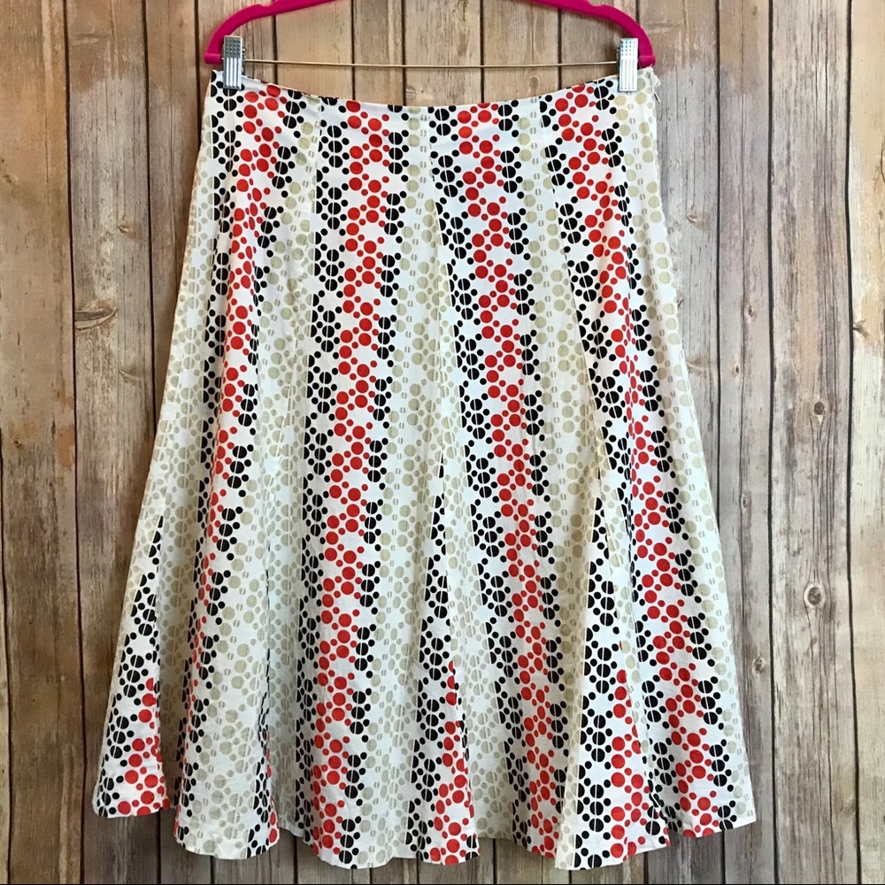 Ashley Stewart Geometric Print Skirt Plus Size 14
